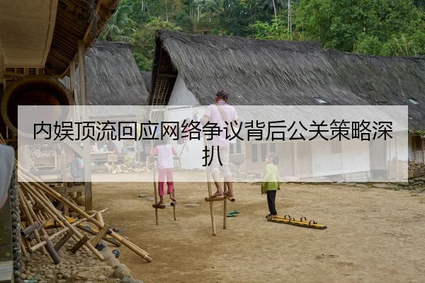 内娱顶流回应网络争议背后公关策略深扒
